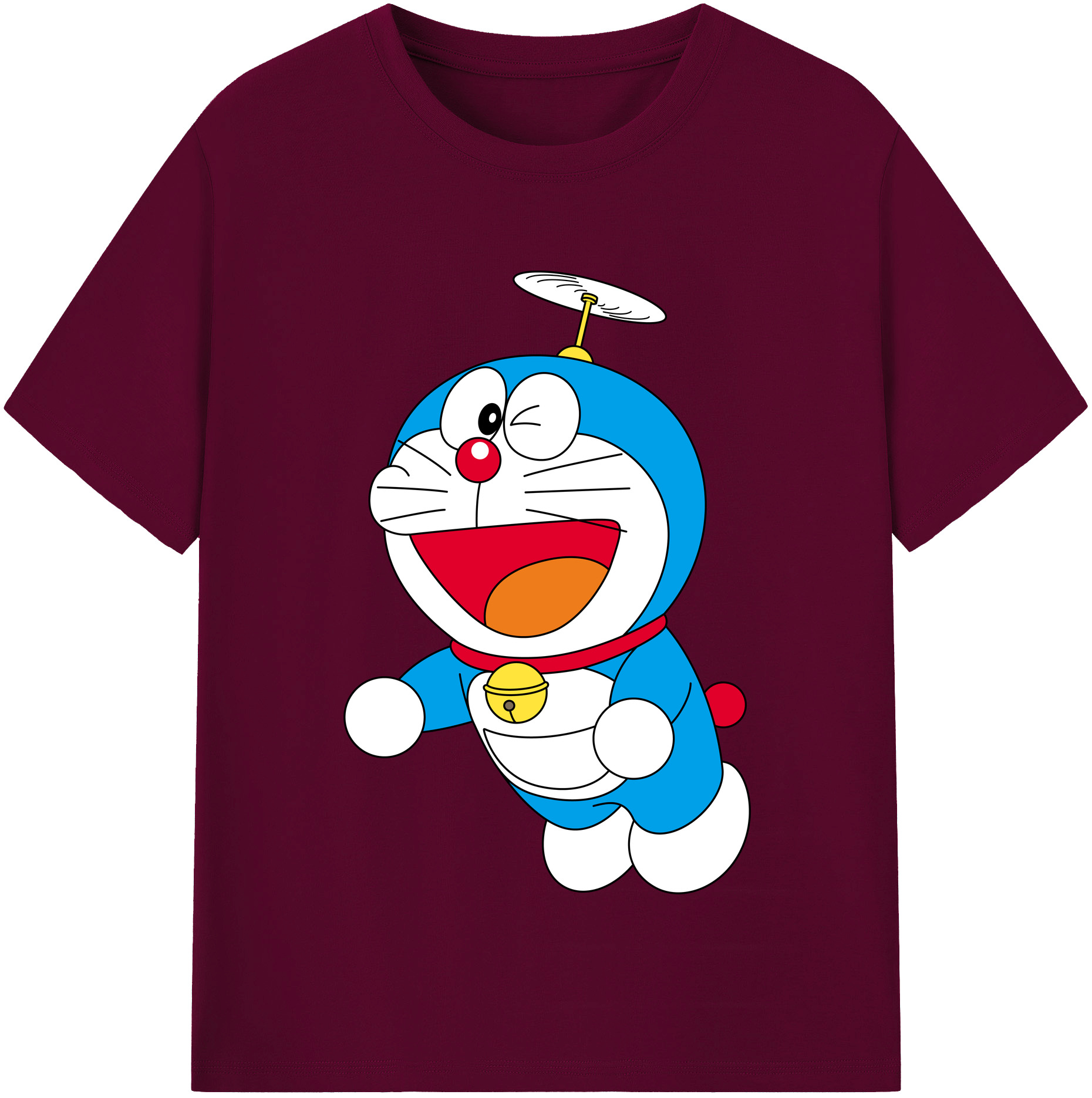 （画像用） ドラえもん Doraemon レディースカジュアルプリントTシャツ（綿100％）
